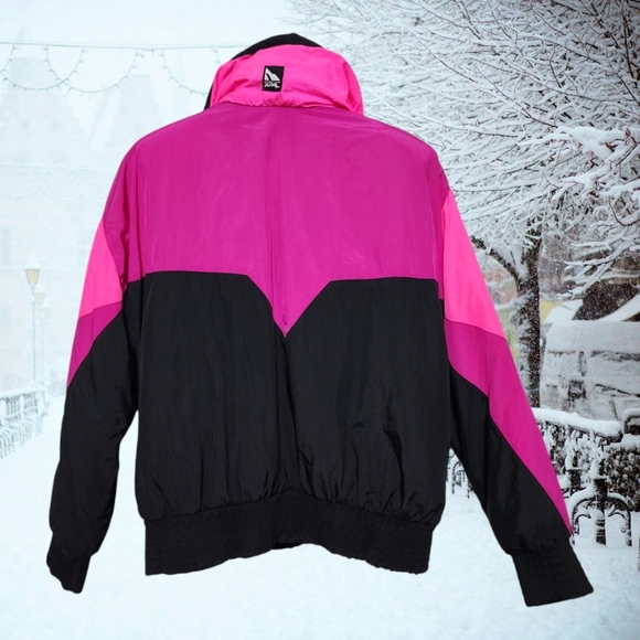 Vintage 1980's Serac Retro Color-Block Winter Ski Jacket EUC No Callouts - Picture 6 of 8